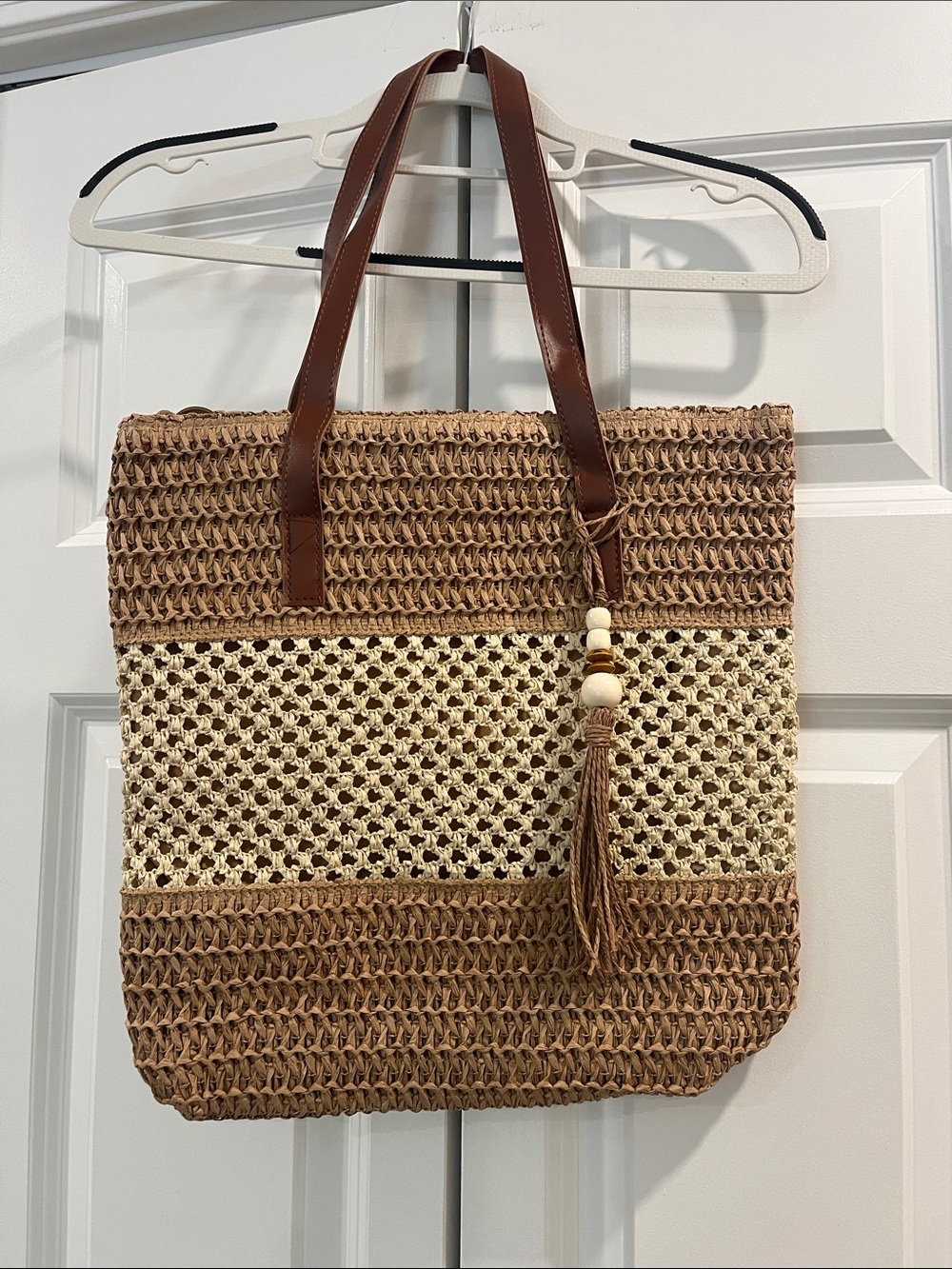NEW! Woven Straw Tote Bag
